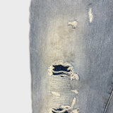 Levi's 511 Jeans Mens 34x30 Blue Slim Fit Light Wash Distressed Stretch Denim Pants