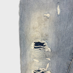 Levi's 511 Jeans Mens 34x30 Blue Slim Fit Light Wash Distressed Stretch Denim Pants