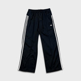 Vintage Y2K Adidas Track Pants Mens Medium Black 3 Stripes Spell Out Relaxed Straight Jogger