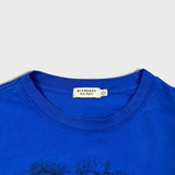 Burberry T Shirt Mens 2XL Blue Abstract Equestrian Knight Graphic Tee