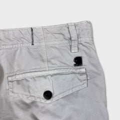 G-Star Raw Pants Mens 32x34 White Straight Fit Casual Utility Cargo Trousers
