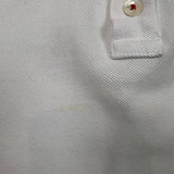 Moncler Maglia Polo Shirt Manica Corta Mens Small White Pique Short Sleeve