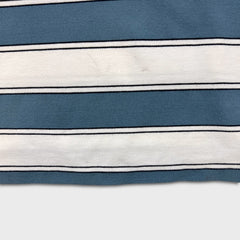 Vintage 90s Polo Ralph Lauren Company Shirt Mens Large White Flag Striped Short Sleeve