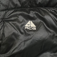 Nike ACG Sportswear Jacket Mens XL Black Swoosh Spell Out Puffer Down Coat