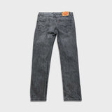 Levi's 502 Jeans Mens 34x30 Grey Regular Taper Fit Stretch Stone Wash Fade Denim Pants