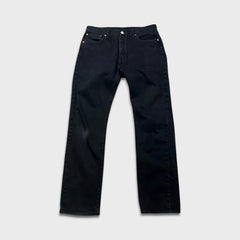 Levi's 501 Jeans Mens 32x32 Black Original Straight Leg Dark Wash Denim Pants