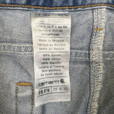 Carhartt B18 STW Jeans Mens 35x32 Traditional Fit Taper Faded Distress Workwear Pants