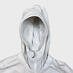 Lululemon Winter Sprinter Hoodie Womens Size 12 White 1/2 Zip Hooded Sweater