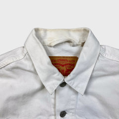 Levi's Type III Denim Jacket Mens Medium White Western Trucker