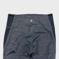 Lululemon Pants Womens Size 8 Gray Mesh Athletic Sportswear Yoga Leggings