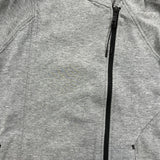 Nike Tech Fleece Hoodie Womens Medium Gray Swoosh Full Zip Cap Sweater
