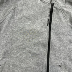 Nike Tech Fleece Hoodie Womens Medium Gray Swoosh Full Zip Cap Sweater
