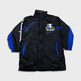 Vintage 90s Champion Jacket Mens XS Black Rochester NY USA Bomber
