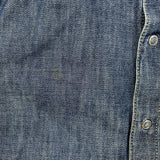 Levi's Engineered Jeans Denim Shirt Mens Small Blue Medium Wash Snap Long Sleeve