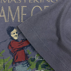 Vintage 90s Mastering Golf T Shirt Mens Large Purple Faded Single Stitch USA Tee