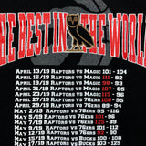 October's Very Own x Raptors The Best In the World Championship T Shirt Mens XL Black NBA Tee