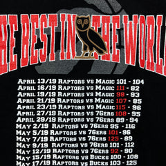 October's Very Own x Raptors The Best In the World Championship T Shirt Mens XL Black NBA Tee