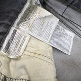Levi's 514 Jeans Mens 33x32 Gray Slim Straight Fit Stone Wash Faded Denim Pants