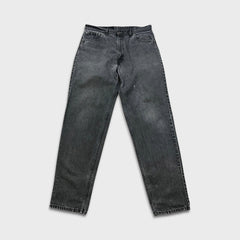 Vintage 90s Levi's 550 Jeans Mens 36x34 Black Relaxed Fit Tapered Leg Fade Denim Pants