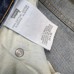 Vintage Y2K Levi's Jeans Men 34x32 Blue Relaxed Fit Straight Leg Medium Wash Baggy Denim Pants