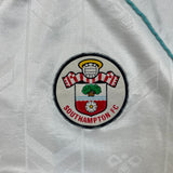 Vintage 1989/91 Hummel Southampton FC Away Shirt Mens Large White Draper Jersey