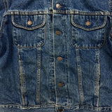 Vintage 90s Gap Denim Jacket Mens Medium Blue Lined Medium Wash USA Jean Trucker