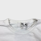 Comme des Garcons Play T Shirt Mens Small White CDG Play Heart Short Sleeve Tee
