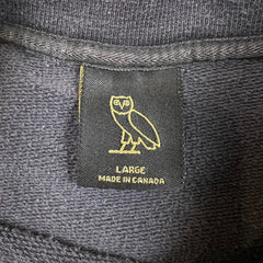 October's Very Own Sweatshirt Mens Large Gray Collegiate OVO Same City Same Friends Crewneck