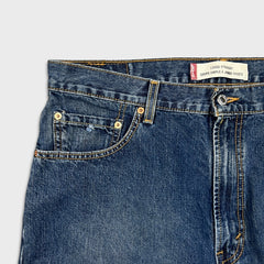 Vintage 90s Levi's 569 Jean Mens 36x34 Blue Loose Straight Dark Wash Baggy Denim Pants