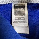 The North Face Hoodie Mens Medium Blue Spell Out Outdoor Hooded Sweatshirt