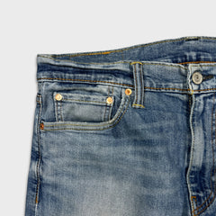 Levi’s 513 Jeans Mens 32x30 Blue Slim Straight Fit Light Wash Faded Denim Pants