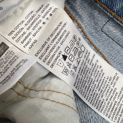 Levi's 501 Jeans Womens 30x32 Blue Original Fit Straight Distressed Medium Wash Denim Pants