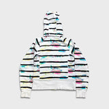 Lululemon Scuba Hoodie Womens Size 8 White Watercolor Full Zip Hooded Sweater