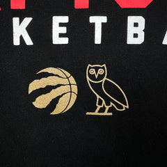 October's Very Own x Toronto Raptors T Shirt Mens Medium Black OVO Basketball Tee