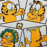 Vintage 90s Garfield Jim David T Shirt Mens Large While Single Stitch Cartoon
