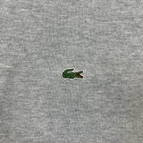 Lacoste Sweatshirt Mens Large Gray 1/4 Zip Long Sleeve Preppy Pullover