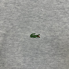 Lacoste Sweatshirt Mens Large Gray 1/4 Zip Long Sleeve Preppy Pullover