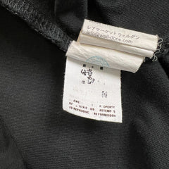 SS20 WE11DONE Long Sleeve Shirt Mens Small Black Oversized Graphic Tee