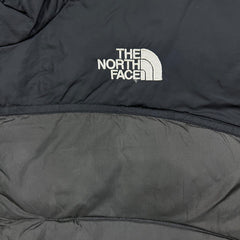 The North Face Puffer Jacket Mens Large Gray Nuptse Full Zip Goose Down Coat