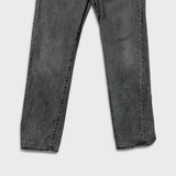 Levi's 502 Jeans Mens 32x30 Black Regular Taper Fit Faded Stone Wash Denim Pants