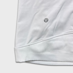 Lululemon Winter Sprinter Hoodie Womens Size 12 White 1/2 Zip Hooded Sweater