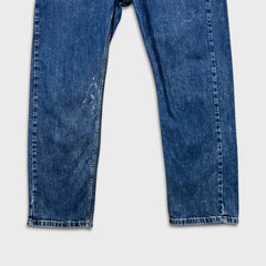 Levi's 505 Jeans Mens 38x30 Blue Regular Fit Straight Leg Medium Wash Denim Pants
