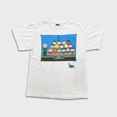 Vintage 1998 South Park T Shirt Mens Medium White 3rd Grade Elementary Class Tee