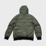 Moose Knuckles Heavy Jacket Mens Large Green Puffer Down Full Zip Coat