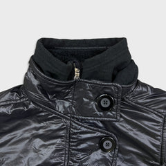 Lululemon Light Jacket Womens Size 8 Black Lightweight High Collar Lined Full Zip