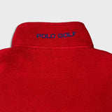 Vintage 90s Polo Golf Ralph Lauren Fleece Mens XL Red Full Zip Jacket