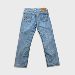 Levi's 511 Jean Mens 33x28 Blue Slim Fit Light Wash Faded Stretch Denim Pants