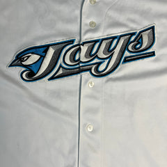 Vintage Y2K Majestic Vernon Wells Toronto Blue Jays Jersey Mens 2XL White MLB Baseball