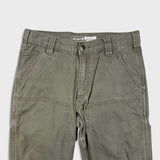 Carhartt Pants Mens 30x32 Green Double Knee Relaxed Fit Rugged Flex Workwear