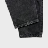 Vintage 90s Levi's 550 Jeans Mens 31x34 Black Relaxed Fit Tapered Leg Faded Dark Wash Denim Pants